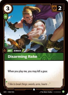 Disarming Rake - Spiritforged (SFD) Common