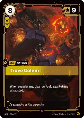 Trove Golem - Spiritforged (SFD) Foil Rare
