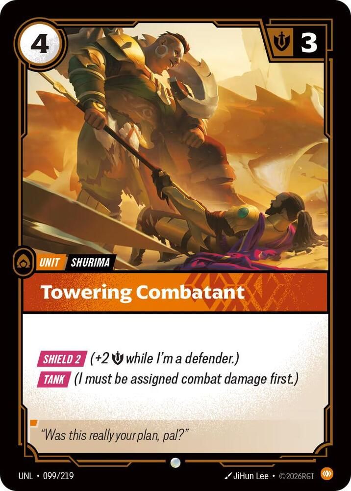 Towering Combatant - Unleashed (UNL) Common