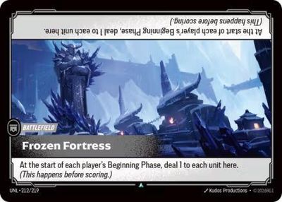 Frozen Fortress - Unleashed (UNL) Uncommon Foil