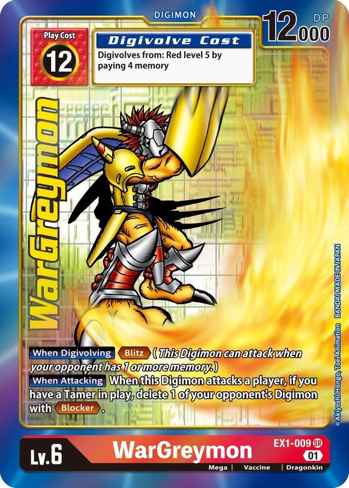 SJF WarGreymon (Alternate Art) - Classic Collection (EX-01)