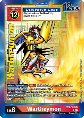 SJF WarGreymon (Alternate Art) - Classic Collection (EX-01)