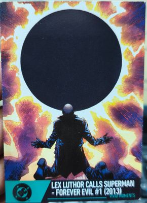 Lex Luthor Calls Superman Forever Evil #1 2013 Card 77 Berlin DC Trading Cards