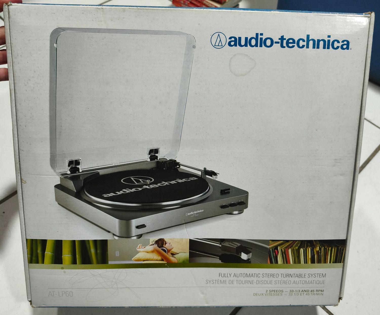SJ2 Toca Discos de Vinilo Audio Technica AT-LP60 Usado Como Nuevo