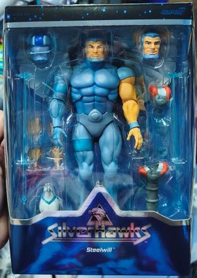 SJ2 SteelWill Figura Silver Hawks Figura Super 7 Halcones Galácticos 