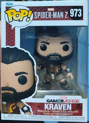 SJ2 Kraven Figura Funko Pop 973 Game Verde Spider Man 2