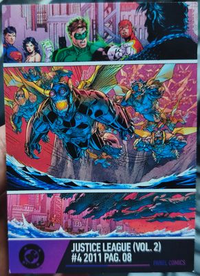 Justice League Vol 2 #4 2011 Pag 8 Card 92 Berlin DC Trading Cards