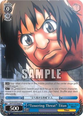 "Towering Threat" Titan - Attack on Titan (AOT/S35) Rare