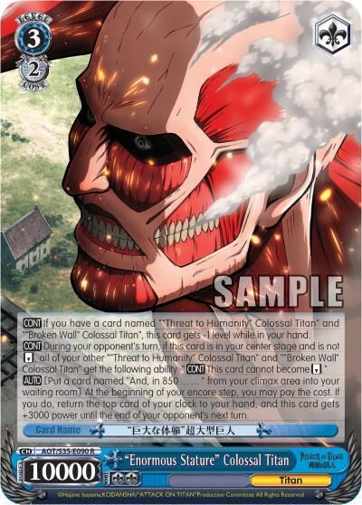 "Enormous Stature" Colossal Titan - Attack on Titan (AOT/S35) Rare