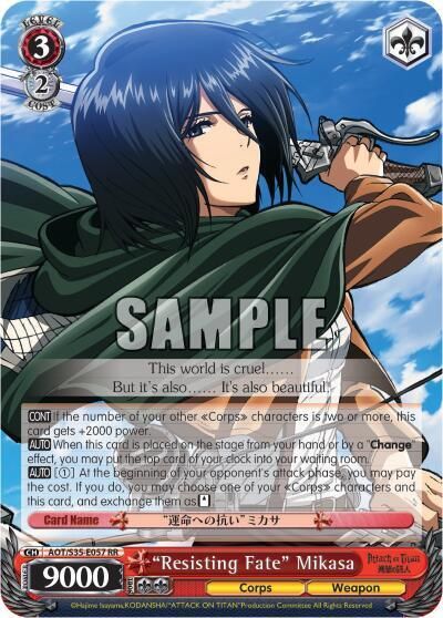 "Resisting Fate" Mikasa - Attack on Titan (AOT/S35) RR