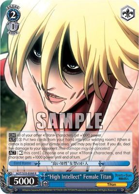 "High Intellect" Female Titan - Attack on Titan (AOT/S35) Rare