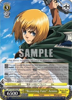 "Resisting Fate" Armin - Attack on Titan (AOT/S35) RR