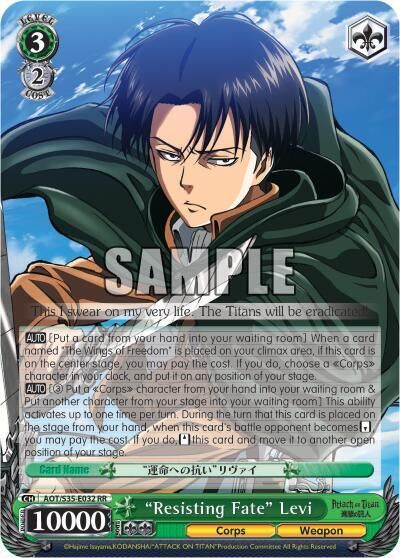 "Resisting Fate" Levi - Attack on Titan (AOT/S35) RR