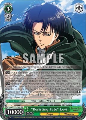 "Resisting Fate" Levi - Attack on Titan (AOT/S35) RR