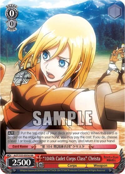 "104th Cadet Corps Class" Christa - Attack on Titan (AOT/S35) RR