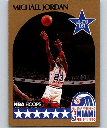 1990-91 NBA Hoops 5 Michael Jordan SP Chicago Bulls AS Official Basketball Trading Card