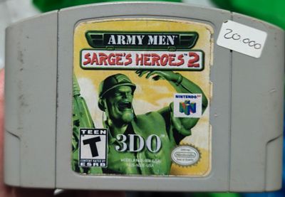 SJ6 Army Men Sarge Héroes 2 Nintendo 64 Cartucho