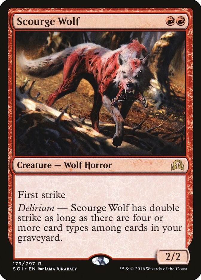 Scourge Wolf - Shadows over Innistrad (SOI) *Espanol*