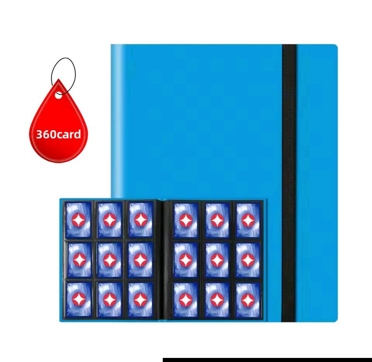 SJ1 Binder Celeste Folder para Cartas TCG Nuevo