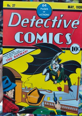 SJ2 Batman Detective Cómics Lata Decorativa Rotulo Oficial DC Open Road Brands