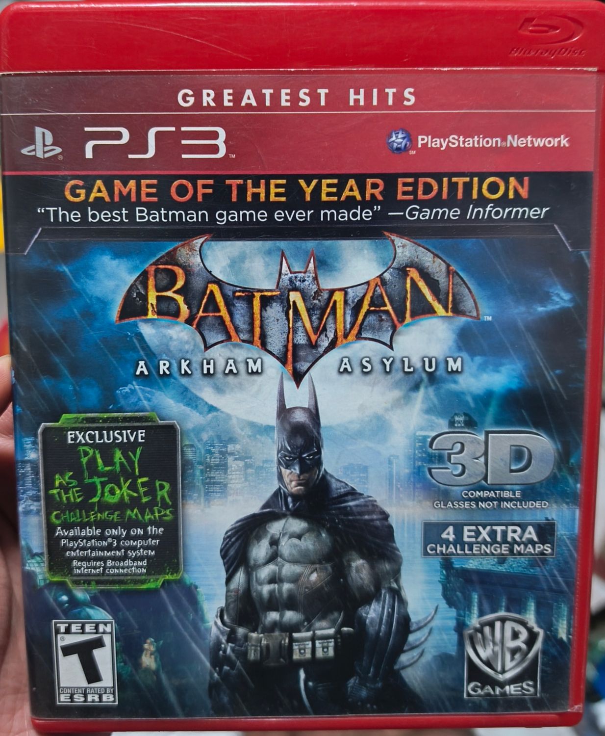 SJ2 Batman Arkham Asylum Playstation 3 Usado Completo