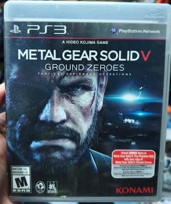 SJ2 Metal Gear Solid V Ground Zeroes Playstation 3 Usado Completo