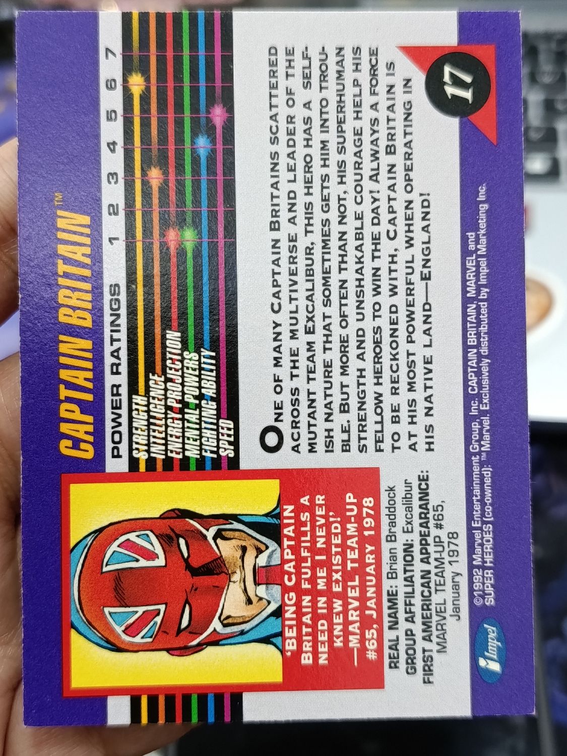 Captain Britain 17 Marvel 1992