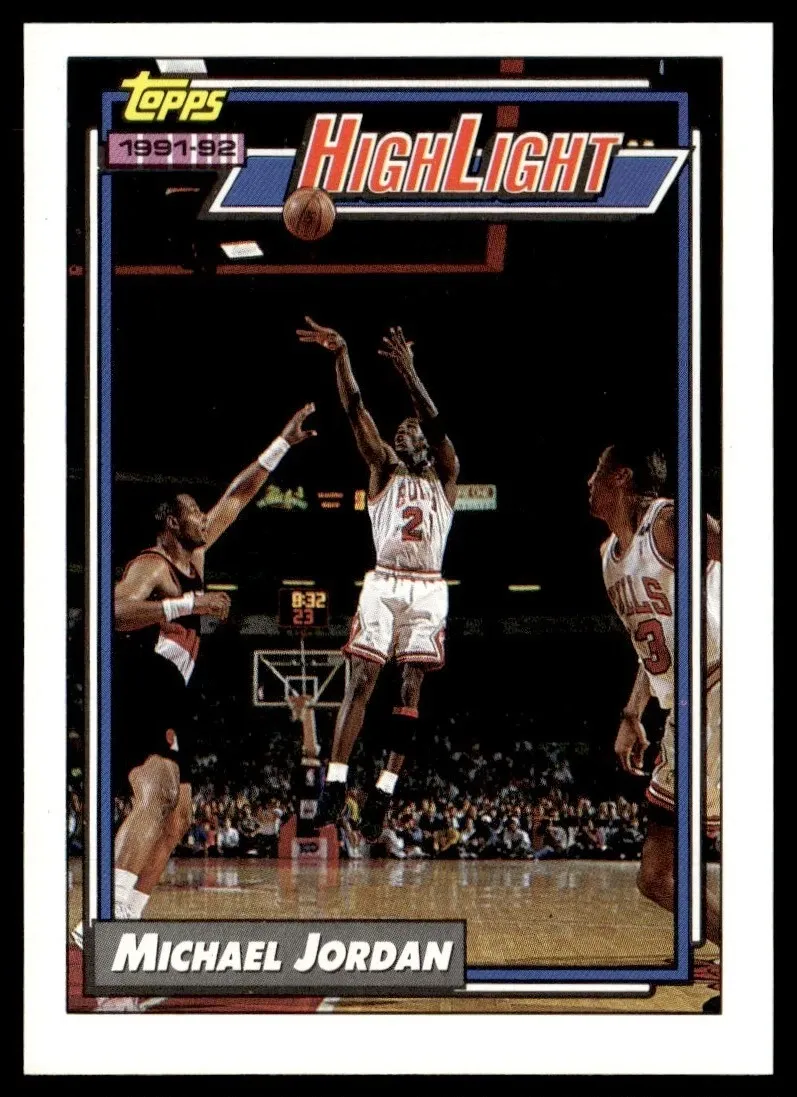 1992-93 Topps Highlight Michael Jordan 3 Chicago Bulls