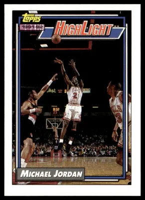 1992-93 Topps Highlight Michael Jordan 3 Chicago Bulls