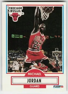 1990-91 Fleer Michael Jordan 26 BASKETBALL Chicago Bulls