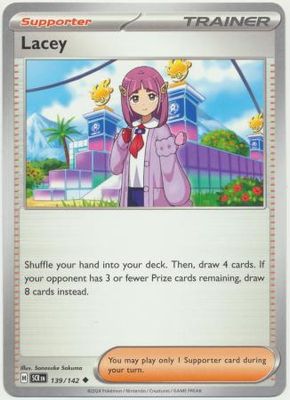 Lacey - 139/142 - Uncommon Scarlet &amp; Violet: Stellar Crown Singles Foil