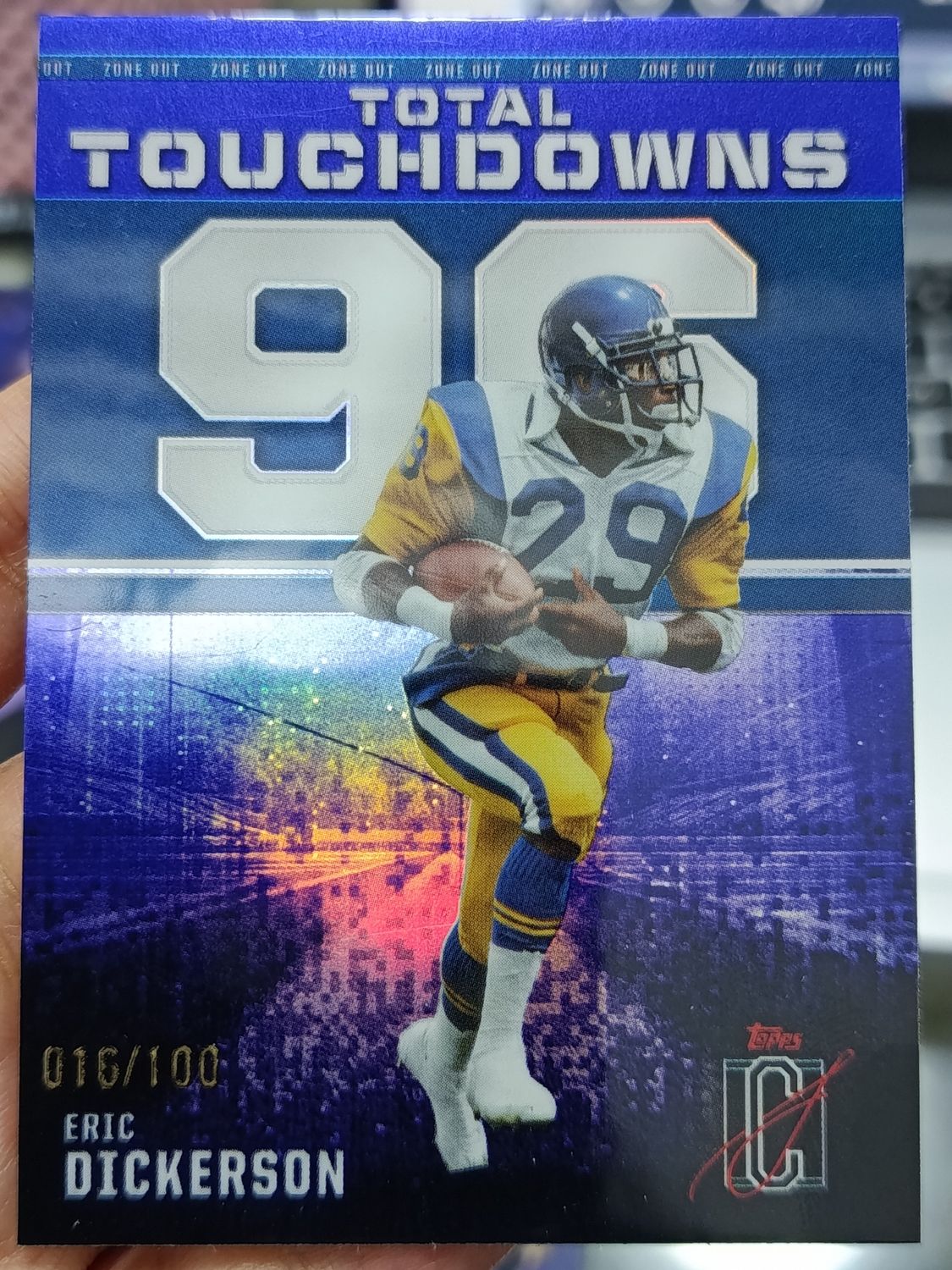 Erick Dickerson 016-100 Topps  2025