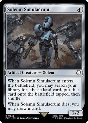 Solemn Simulacrum - Universes Beyond: Fallout (PIP) Universes Beyond: Fallout