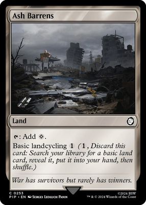 Ash Barrens - Universes Beyond: Fallout (PIP)