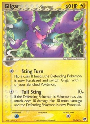 SJF Gligar (Delta Species) - EX Dragon Frontiers (DF)