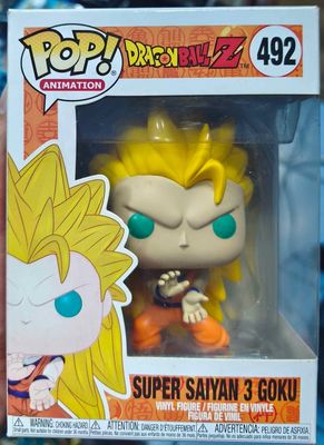 SJ2 Super Saiyan 3 Goku Figura Funko Pop 492 Dragón Ball Figura