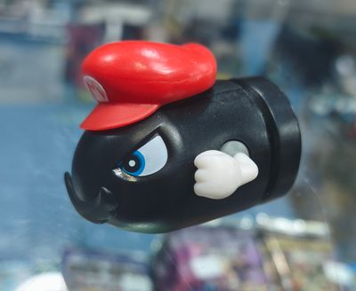 SJ6 Bullet Bill Figura Mario Bros Figura World of Nintendo