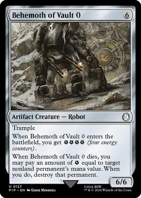 Behemoth of Vault 0 - Universes Beyond: Fallout (PIP)