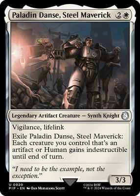 Paladin Danse, Steel Maverick - Universes Beyond: Fallout (PIP)