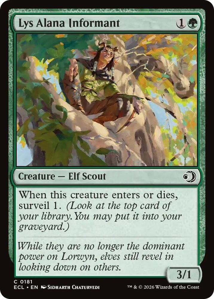 Lys Alana Informant - Lorwyn Eclipsed (ECL) Lorwyn Eclipsed