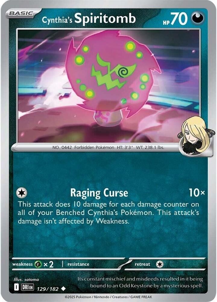 Cynthia's Spiritomb - SV10: Destined Rivals (DRI) SV10: Destined Rivals 129/182 Foil