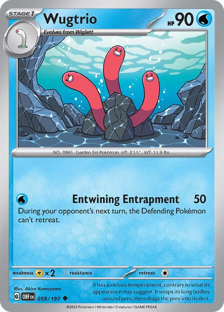 Wugtrio - SV03: Obsidian Flames (OBF) Foil