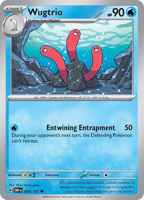 Wugtrio - SV03: Obsidian Flames (OBF) Foil