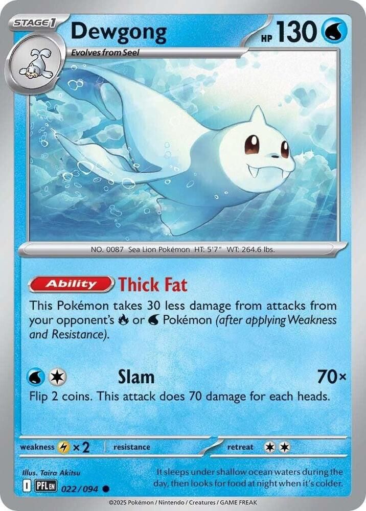 Dewgong - 022/094 - ME02: Phantasmal Flames (PFL)