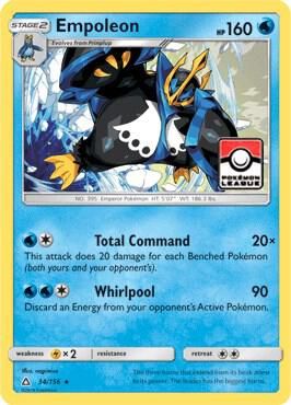 Empoleon - 34/156 (Pokemon League) - League &amp; Championship Cards (PR) Foil