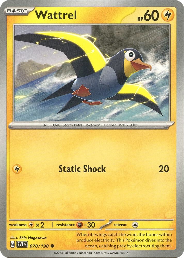 Wattrel - 078/198 - SV01: Scarlet &amp; Violet Base Set (SVI)
