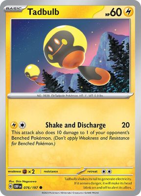Tadbulb 076/197 - SV03: Obsidian Flames (OBF)