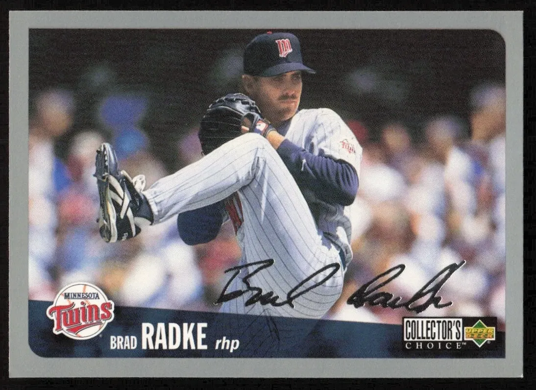 1996 Collector's Choice Silver Signature #201 Brad Radke Minnesota Twins
