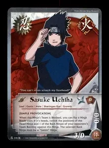 Sasuke Uchiha 326 Naruto Shonen Jump Trading Card TCG CCG