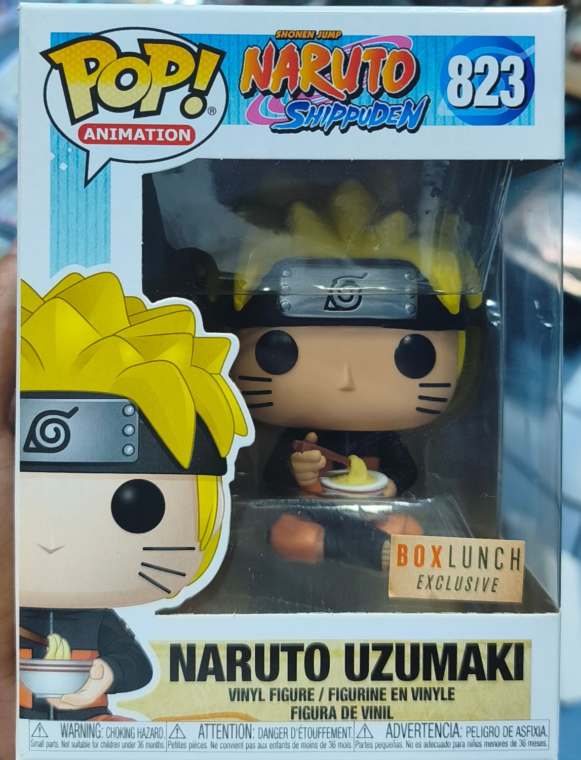 SJ1 Naruto Figura Funko Pop 823 Uzumaki Box Lunch